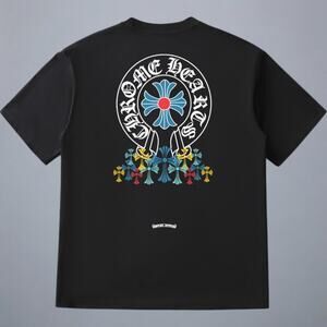 Chrome Hearts Men's Black Short Sleeve T-Shirt